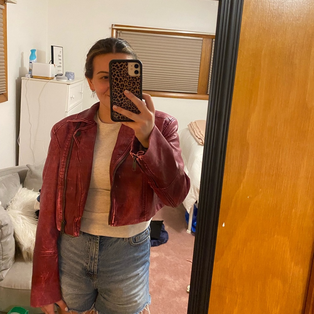 Free People Leather Jacket